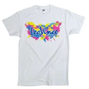  LeoVince 80s T Shirt   White (Large) Automotive