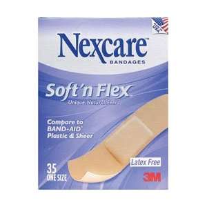  Nexcare Soft N Flex Bandages, One Size 35ct Health 
