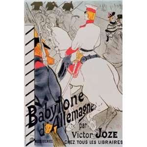 de Toulouse Lautrec   Babylone dAllemagne Limited Edition Lithograph 