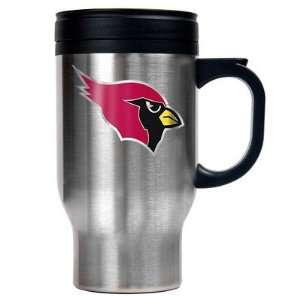 Arizona Cardinals Stainless Steel Travel Mug  Sports 