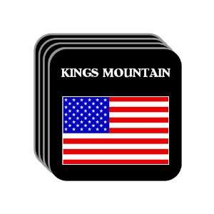 US Flag   Kings Mountain, North Carolina (NC) Set of 4 Mini Mousepad 