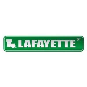   LAFAYETTE ST  STREET SIGN USA CITY LOUISIANA