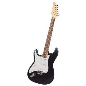  Crescent 39 Inch Left Handed Black Premium Electric Guitar 