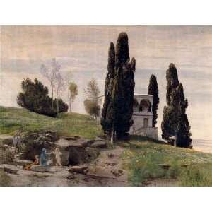  Hand Made Oil Reproduction   Arnold Bocklin   24 x 18 