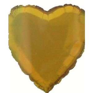  Gold Heart Mylar Balloon 18 inch 1 pc Toys & Games