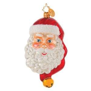    RADKO KRIS KRINGLE JINGLE Santa Bell Glass Ornament