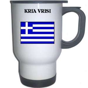  Greece   KRIA VRISI White Stainless Steel Mug 