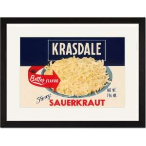   Framed/Matted Print 17x23, Krasdale Fancy Sauerkraut