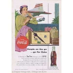  1954 Coke People on the gogo for Coke Vintage Ad 