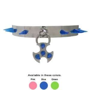   Choker with Dangling Shield and UV Spike Beads   choker3 Jewelry