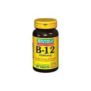 Sublingual Vitamin B 12 2500mcg   Promotes Energy Metabolism and 