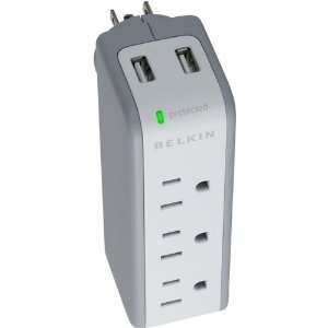  New 3 Outlet Surge Protector With USB Charger   R35839 
