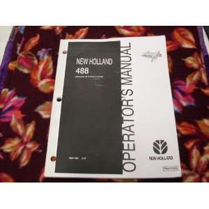  New Holland 488 OEM OEM Owners manual New Holland Books