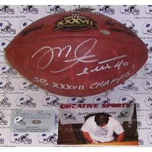   Signed Official Super Bowl 37 Football with SB XXXVII Champs Inscripti