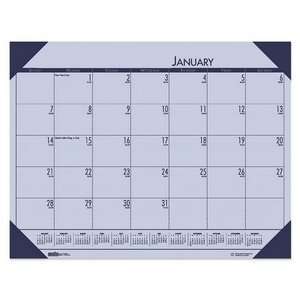  EcoTONES Sunset Orchid Monthly Desk Pad Calendar, 22 x 17 