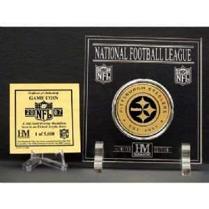   Mint Pittsburgh Steelers 24Kt Gold Game Coin