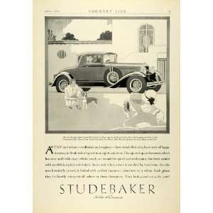   Convertible Cabriolet Boston Terrier   Original Print Ad Home