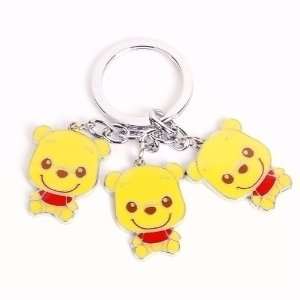  Winnie The Pooh Metal Keychain Key Ring Charm Fob Office 