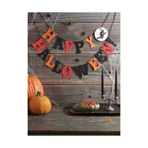 Martha Stewart Garland 1/Pkg Witch/Happy Halloween; 3 Items/Order 