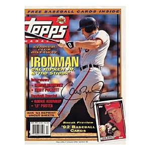 Cal Ripken Jr. Autographed / Signed Fall 1991 Topps Baseball Magazine