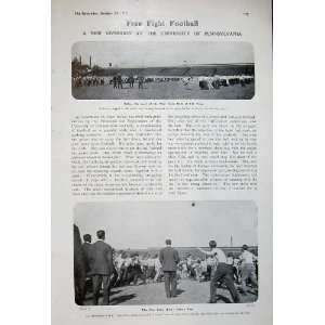   1905 University Pennsylvania Free Fight Football Sport