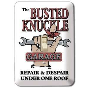    (4x5) Busted Knuckle Garage Light Switch Plate