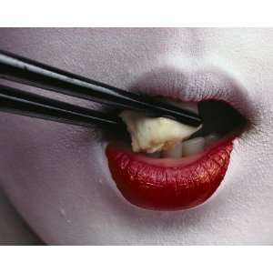   , Geisha with Chopsticks, 8 x 10 Poster Print