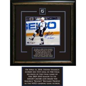  Steven Stamkos Autographed/Hand Signed 8 X 10 Etched 