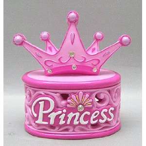  3.5 Pink Princess Crown Trinket Box