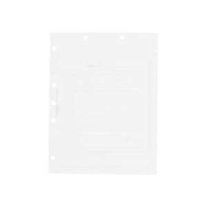  Products   Indexed Divider Sheet, 10 Tab Sheets, 100 Tabs, White 