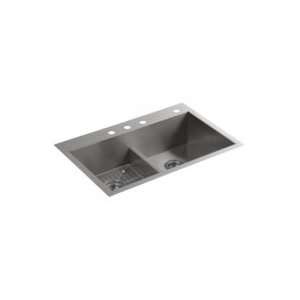  Kohler Smart Divide Double Bowl 3 Hole Kitchen Sink K 3838 