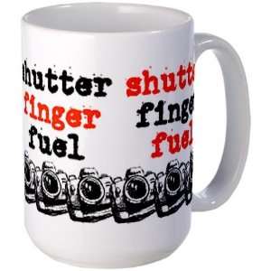  Large Shutter Finger Fuel Coffee Mug Photographer Large Mug 