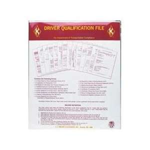  Driver Qualification File Folder   Single Pack 