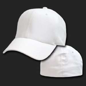  WHITE BASEBALL FLEX FIT FITTED CAP HAT 