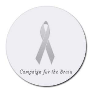  Campaign for the Brain Awareness Ribbon Round Mouse Pad 