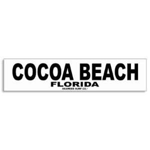    Seaweed Surf Co AA60 4X18 Aluminum Sign Cocoa Beach