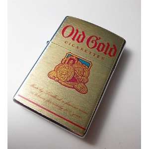   Inspired Old Gold Cigarette Oil Flip Top Lighter 