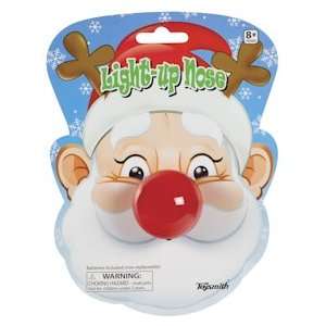  Light Up Red Nose Battery Operated Holiday or Clown Toy 
