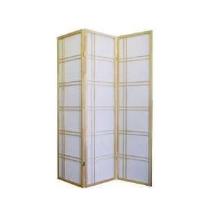  Girard Room Divider Screen with 3 Panel in Natural Finish 