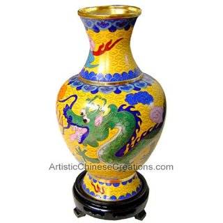 Chinese Art / Chinese Collectibles Chinese Cloisonne Vase   Wealth 