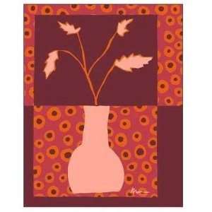 Minimalist Flowers In Orange II Poster Print 