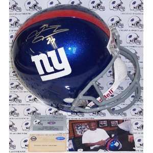   JACOBS Brandon Jacobs Hand Signed New York Giants Full Size Helmet