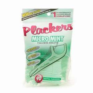  Plackers Dental Flossers Micro Mint 90 ct (Quantity of 9 