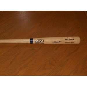  Autographed Chipper Jones Baseball Bat   F S proof D 