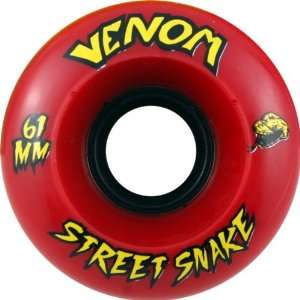  Venom Street Snakes 61mm 80a Red Skate Wheels Sports 