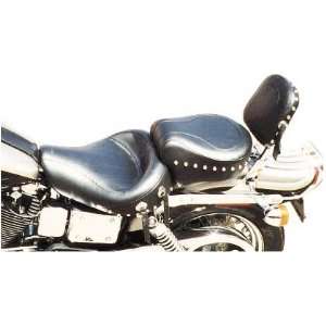 Mustang 75685 Wide Studded Super Touring Seat for 91 95 Dyna Glide and 