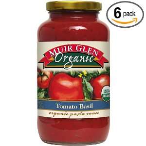 Muir Glen Organic Sauce, Tomato Basil, 25.5 Ounce (Pack of 6 )  