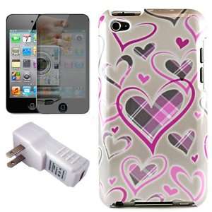 Design Protective Rubberized 2 Piece Crystal Case Cover for Apple iPod 