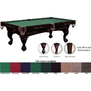  University of Maine Pool Table Cherry 9 Foot Sports 