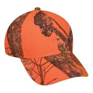 Outdoor Cap Company Inc Mossy Oak Blaze Orange Cap  Sports 